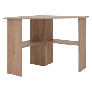 Jednoduchý rohový PC stôl, dub sonoma