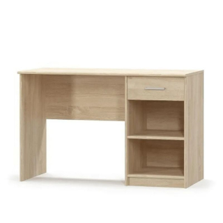 PC stôl s úložným priestorom v podobe jedného šuplíka, dub sonoma