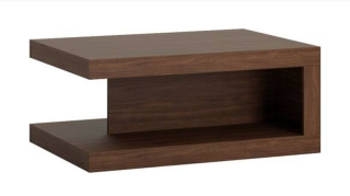 Konferenčný stolík s luxusným vzhľadom, orech select