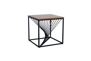 Štýlový moderný konferenčný stolík, dub/čierna