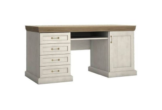 Klasický písací stôl, sosna nordická/dub divoký