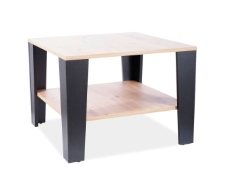 Konferenčný stolík dub wotan-čierna, štvorec