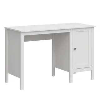 PC stôl so skrinkou 1D-1155, biely