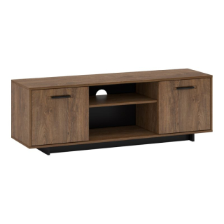 Jedinečný RTV stolík 150, dub bolzano-čierna