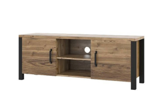 RTV stolík v zaujímavom štýle 2D 147, appenzeller fichte-čierna