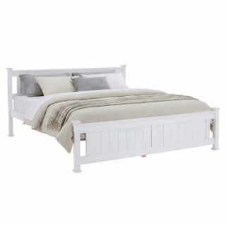 Manželská posteľ v provensálskom štýle 160, biela