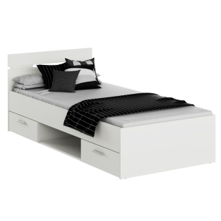 Elegantná posteľ s nádychom šarmu 90, biela