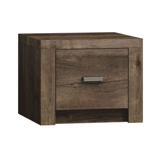 Nočný stolík s priestranným šuplíkom, jaseň tmavý