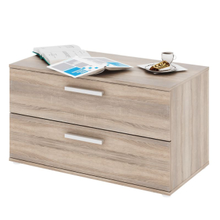 Praktická komoda 2-zásuvková, dub sonoma