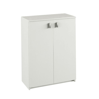 Komoda dvojdverová z DTD, biela