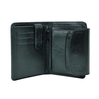 Unisex kožená peňaženka 8511 v čiernej farbe