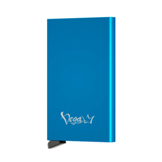 RFID púzdro na karty s patentovaným mechanizmom v modrej farbe