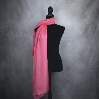 Luxusný hodvábny šál LOSOSOVÝ 180 x 110cm