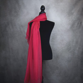 Luxusný hodvábny šál ČERVENÝ 180 x 110cm