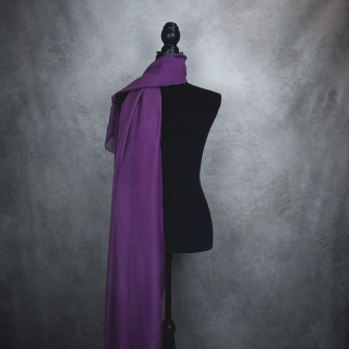 Luxusný hodvábny šál FIALOVÝ 180 x 110cm