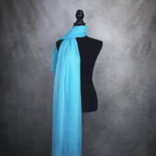 Luxusný hodvábny šál TYRKYSKOVÝ 180 x 110cm