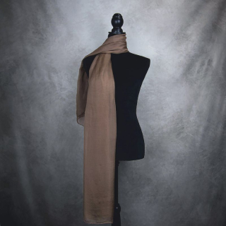 Luxusný hodvábny šál HNEDÝ 180 x 110cm