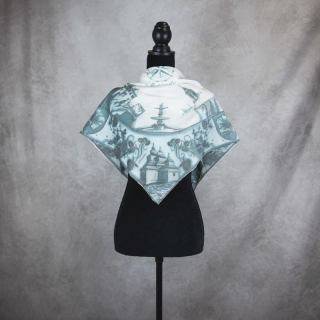 Módna hodvábna šatka SLOVENSKO WINTER, 90 x 90cm