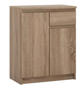 Priestranná komoda 1x zásuvka a 2x dvierka, dub truflowy