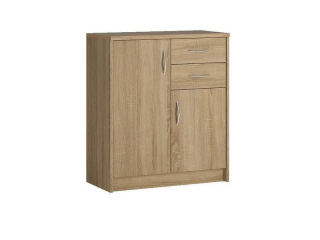 Moderná viacúčelová komoda 2D 2S, dub sonoma