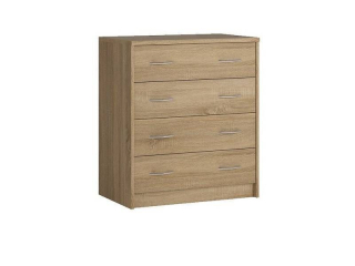 Moderná viacúčelová komoda 4S, dub sonoma