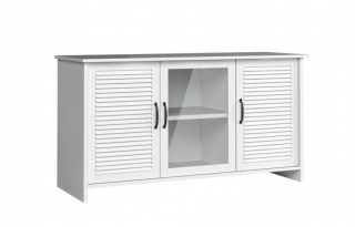 Komoda v zaujímavom dizajne K3DS, biela