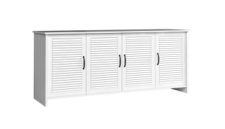 Komoda v zaujímavom dizajne K4D, biela