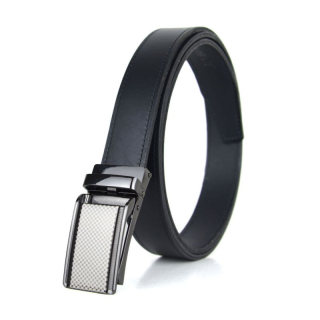 Kožený opasok s automatickou prackou SPORT Čierna