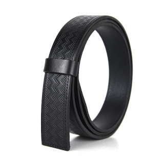 Kožený remeň pre opasky s prackou na brzdu, šírka 3.5cm, čierny dekor