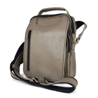 Kožená etuja, hrúbkovana koža v khaki farbe