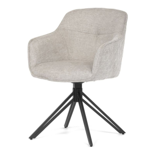 Jedálenská a konferenčná stolička, poťah krémová látka