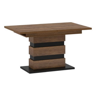 Originálny rozkladací jedálenský stôl v prevedení dub bolzano-čierna