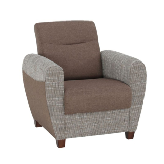 Kreslo s moderným dizajnom, hnedé