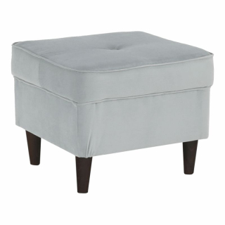 Taburet v nadčasovom dizajne, svetlosivá-orech