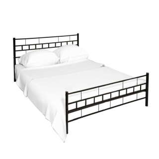 Posteľ kovová 90x200, čierna