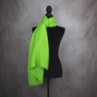 Zimný šál z Merino vlny, Zelený