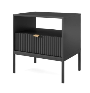 Nočný stolík na nožičkách, čierna
