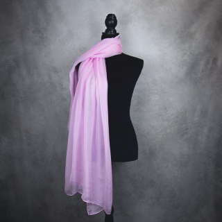 Hodvábny šál RUŽOVÝ 180 x 110cm