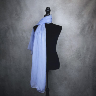 Hodvábny šál CHRPOVO MODRÝ 180 x 110cm