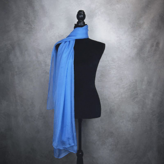 Hodvábny šál ZAFÍROVO MODRÝ 180 x 110cm