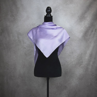 Hodvábna šatka SVETLO-FIALOVÁ 90 x 90cm