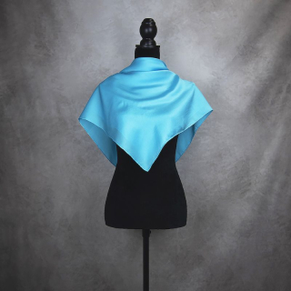 Hodvábna šatka TYRKYSOVÁ 90 x 90cm