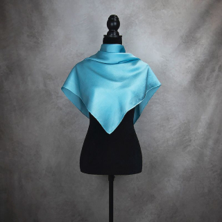 Hodvábna šatka ZELENO MODRÁ 90 x 90cm