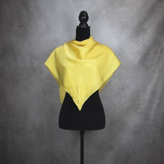 Hodvábna šatka ZLATO OKROVÁ, 90 x 90cm