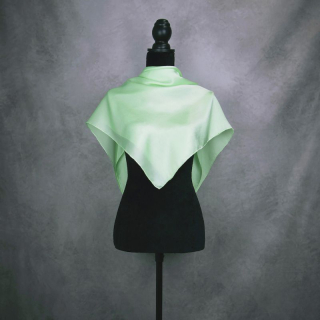 Hodvábna šatka NEÓNOVO ZELENÁ 90 x 90cm