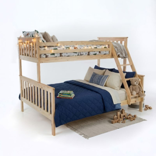 Poschodová rozložiteľná posteľ, prírodná borovica