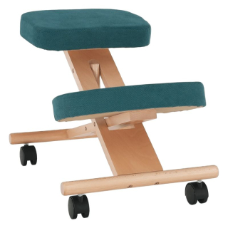 Ergonomická kľakačka, petrolejová-buk