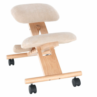 Moderná a ergonomická kľakačka, krémová-buk