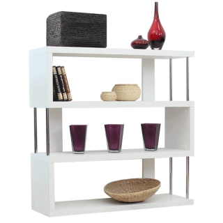 Zaujímavý a moderný regál biely