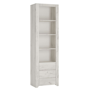 Regál 3S, biela-craft